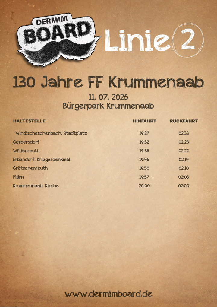 Fahrplan Linie 2